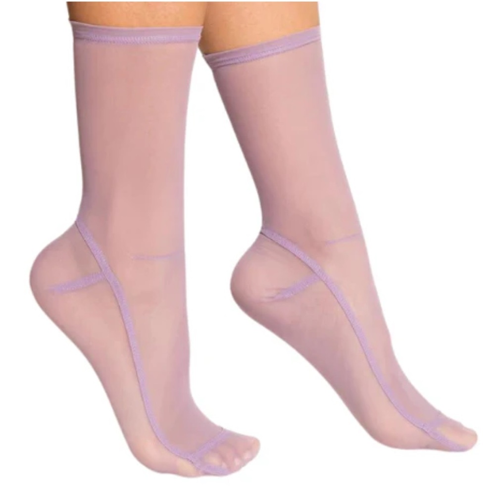 DARNER Lilac Mesh Sock